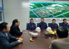 河南建基公司领导观摩指导白沙安置区扬尘整治工作