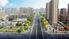 长丰县领导一行调研合肥北城第一主干道阜阳北路高架绿线绿化工程