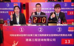 建基咨询荣获第三届河南省建设监理行业工程质量安全监理知识竞赛二等奖